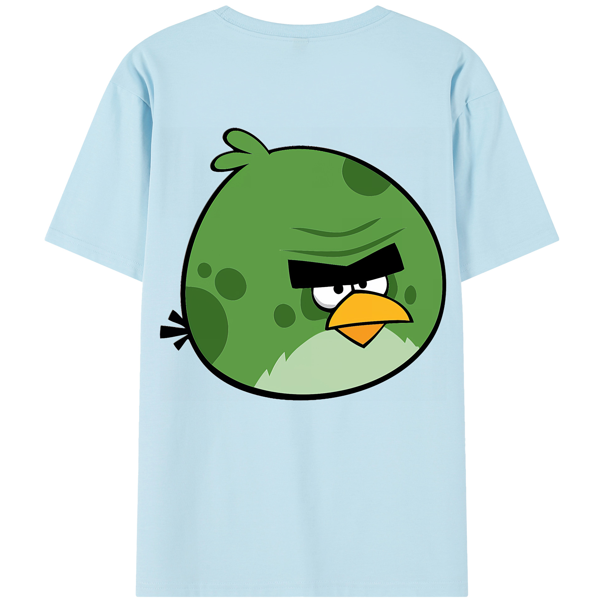 （画像用） Angry Birds アングリーバード 綿100％半袖Tシャツ（背面プリント）